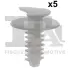 Кліпса кріплення личкування (к-кт 5шт) Fiat Ducato 94-/Peugeot Boxer 94- Fischer Automotive One (FA1) 21-10029.5 (фото 1)