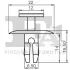 Кліпса кріплення (к-кт 5шт) Citroen Berlingo 96-/Peugeot Partner 96- Fischer Automotive One (FA1) 21-20008.5 (фото 2)