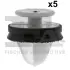 Кліпса кріплення обшивки дверей Renault Master 10-/Trafic 14-/Peugeot Expert 07- (18x12.3 мм) Fischer Automotive One (FA1) 21-40019.5 (фото 1)