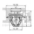 Кліпса кріплення обшивки (к-кт 5шт) Citroen/Renault/Peugeot/Alfa Romeo Fischer Automotive One (FA1) 21-40021.5 (фото 2)