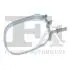 Хомут глушителя CITROEN C2/C3 PEUGEOT1007 OCYNK Fischer Automotive One (FA1) 234954 (фото 1)