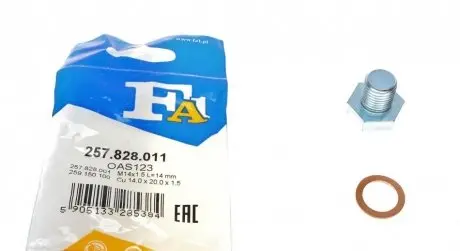 Пробка для зливу масла Fischer Automotive One (FA1) 257.828.011