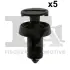 Кліпса кріплення обшивки (к-кт 5шт) Renault Trafic 14-/Fiat Panda 12- Fischer Automotive One (FA1) 33-30002.5 (фото 1)