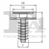 Фото 2 - кліпса кріплення підкрила (к-кт 5шт) Fiat Doblo 01-/Iveco Daily 11- Fischer Automotive One (FA1) 33-40008.5 Кліпса кріплення підкрила (к-кт 5шт) Fiat Doblo 01-/Iveco Daily 11- Fischer Automotive One (FA1) 33-40008.5 (фото 2)