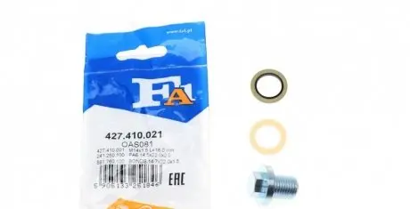 Болт слива оливы. Ford Transit -06 (M14x1,5) FA1 Fischer Automotive One (FA1) 427.410.021