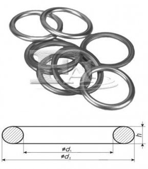 Уплотняющее кольцо, резьбовая пр. Уплотняющее кольцо Fischer Automotive One (FA1) 521870100 (фото 1)