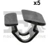 Кліпса (пістон) кріплення обшивки капоту (к-кт 5 шт) Volvo C30/C70/S40/S80/V40/V60/V90/XC70 95-21 Fischer Automotive One (FA1) 55-10002.5 (фото 1)