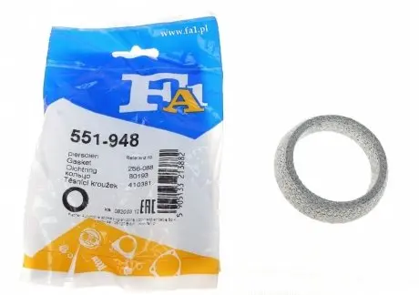Прокладка выхлопной трубы Subaru Legacy 2.0/2.5 98-09 (65x82.1x17.3) (кольцо) FA1 Fischer Automotive One (FA1) 551-948
