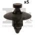 Кліпса кріплення бампера переднього (к-кт 5шт) Volvo C30/C70/S40/S60/S80/S90/V60/V90/XC70/XC90 95-16 Fischer Automotive One (FA1) 55-30001.5 (фото 1)