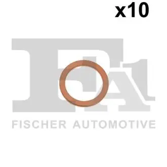 Podkіadka miedziana 10x14x1 woreczek 10 sztuk Fischer Automotive One (FA1) 722520010