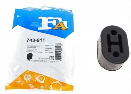 Резинка глушителя Hyundai i30 1.4/1.6 CRDi 07-16/Mitsubishi Pajero 3.2 DI-D 00- FA1 Fischer Automotive One (FA1) 743-911
