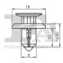 Кліпса кріплення (к-кт 5шт) Toyota/Citroen/Renault/Tesla/Nissan Fischer Automotive One (FA1) 75-30006.5 (фото 2)