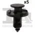 Кліпса кріплення (к-кт 5 шт) Renault Kangoo/Master 97- Fischer Automotive One (FA1) 75-30007.5 (фото 1)