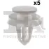 Кліпса кріплення (к-кт 5 шт) Nissan Qashqai 06-/X-Trail 07- Fischer Automotive One (FA1) 75-40006.5 (фото 1)