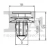 Кліпса кріплення (к-кт 5 шт) Nissan Qashqai 06-/X-Trail 07- Fischer Automotive One (FA1) 75-40006.5 (фото 2)