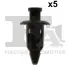 Кліпса кріплення (к-кт 5шт) Honda Legend 91-96/Subaru Impreza 92-08 Fischer Automotive One (FA1) 76-30005.5 (фото 1)