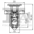Кліпса кріплення підкрила (к-кт 5шт) Honda Accord 2.4i 08-15 Fischer Automotive One (FA1) 79-20002.5 (фото 2)