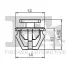 Кліпса кріплення накладки порога (к-кт 10шт) Hyundai Santa Fe/Tucson/Kia Sportage 01-15 Fischer Automotive One (FA1) 89-40003.10 (фото 2)