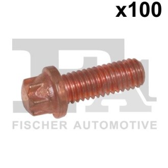 Болт з головкою системи TORX з чорного металу Fischer Automotive One (FA1) 982-T06-516.100