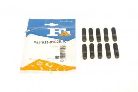 Шпилька коллектора выпускного Audi/Fiat/Man/MB/Opel/Volvo (M10x1.5x12/M10x1.5x25) (к-кт 10шт)) FA1 Fischer Automotive One (FA1) 985-939-81025.10