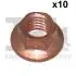 NAKRиTKA UKЭ. WYD. SIMU M8X1.25 SW10FL CU 10 SZT. Z KOЭNIERZEM Fischer Automotive One (FA1) 988081010 (фото 1)