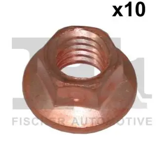 NAKRиTKA UKЭ. WYD. SIMU M8X1.25 SW10FL CU 10 SZT. Z KOЭNIERZEM Fischer Automotive One (FA1) 988081010