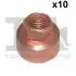 Гайка M 8x1.25 SW10 h=15mm woreczek 10 sztuk Fischer Automotive One (FA1) 988082210 (фото 1)
