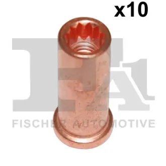 FISCHER VW Гайка впускного колектора з мідним покриттям (з фланцем 16mm, внутрішня «зірочка»)M8x1,25 L=36mm Fischer Automotive One (FA1) 988-0831.10