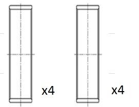 Вкладыши шатунные STD Fischer Automotive One (FA1) BB2017STD