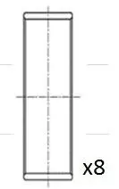 Вкладыши шатунные 0.25 Ford Tranzit 2.0DTI / 2.4DTI 00- Fischer Automotive One (FA1) BB2025025