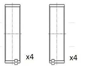 Вкладыши шатунные BMW 1/2/3/4/5/6/7/X1/X3/X4/X5/X6 (N47/N57) 2.0/3.0D 06- (STD) Fischer Automotive One (FA1) BB2027STD