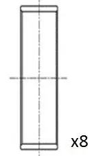 Вкладыши шатунные +0.25 Ford Fiesta 16V 1.2 ZETEC 95- Fischer Automotive One (FA1) BB2037025