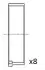 Вкладыши шатунные Dacia Logan 1,4/Renault Clio I-II,Kangoo,Megane 1.2/1.3/1.4 810/C1G/C1J/C2J Fischer Automotive One (FA1) BB2039STD (фото 1)