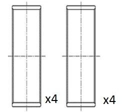 Вкладиші шатунні Renault Master/Opel Movano 2.2/2.5DCI 98- (STD) Fischer Automotive One (FA1) BB2040STD