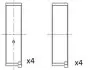 Вкладыши шатунные (+0.25) Peugeot 206/306/307 1.4 16V 03- Fischer Automotive One (FA1) BB2045050 (фото 1)