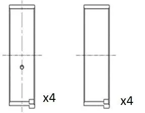 Вкладыши шатунные (+0.25) Peugeot 206/306/307 1.4 16V 03- Fischer Automotive One (FA1) BB2045050