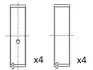 Вкладыши шатунные Opel 1,6-1,7d/1,8-2,0B 85- Fischer Automotive One (FA1) BB2050STD (фото 1)