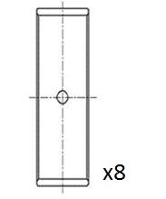 Вкладиші шатунні Audi A2/VW Polo/Caddy 1.3-1.8 96-04 (+0.25) Fischer Automotive One (FA1) BB2063STD