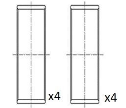 Вкладиші шатунні (+0,25) Renault 2.0 dCi mot.M9R 7../8.. 1/06- Fischer Automotive One (FA1) BB2067025