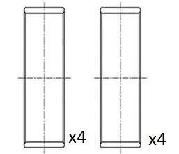 Вкладиші шатунні Renault Master 2.3dCi 10- (+0.25)= 6138652500 Fischer Automotive One (FA1) BB2068STD
