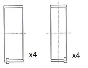 Вкладиши шатунні Psa 2.0HDI DW10A/B Sputer Fischer Automotive One (FA1) BB2069STD