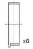 Вкладыши шатунные Alfa 156/166 2,4 JTD 97- Fischer Automotive One (FA1) BB2070STD (фото 1)