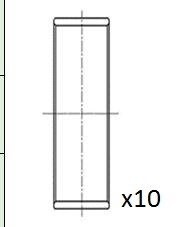 Вкладиші шатунні VW Crafter/T5 2.5 TDI 03-11 (+0.25) Fischer Automotive One (FA1) BB2073025