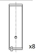 Вкладиши шатунні 0.25 Opel 1,6B -LZ/NZ/SV/SE 87- Fischer Automotive One (FA1) BB2079-025