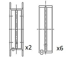 Вкладиші корінні +0.50 Opel 1.0 16V X10XE/Z10XE Fischer Automotive One (FA1) BM1016050