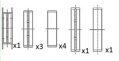 Вкладыши коренные Ford Tranzit 2000 - 2.0DTI /2.4DTI Fischer Automotive One (FA1) BM1020025 (фото 1)