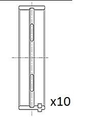 Вкладиші корінні (.010") Fiat 1.9JTD 01- Fischer Automotive One (FA1) BM1025-010