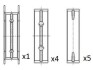 Вкладыши коренные (+0.50) Ford Fiesta V 1.25/1.4 16V 01-/Fusion 1.4/1.6 02- Fischer Automotive One (FA1) BM1030050 (фото 1)