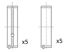 Вкладыши коренные Psa 1.8D/1.9D/2.0 XUD7/XUD9/XU10/DW8/DW10 Fischer Automotive One (FA1) BM1038STD