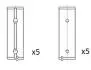 Вкладыши корни Citroen Berlingo, C2, C3, Saxo, Xsara, Zx Peugeot 106, 206, 207, 306, 307, 1007, Partner 1.0-1.4 08.91- Fischer Automotive One (FA1) BM1042STD (фото 1)